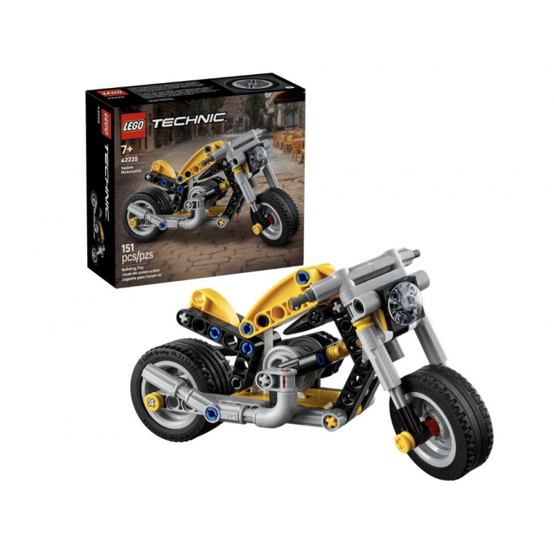 Moto Lego Technic jaune